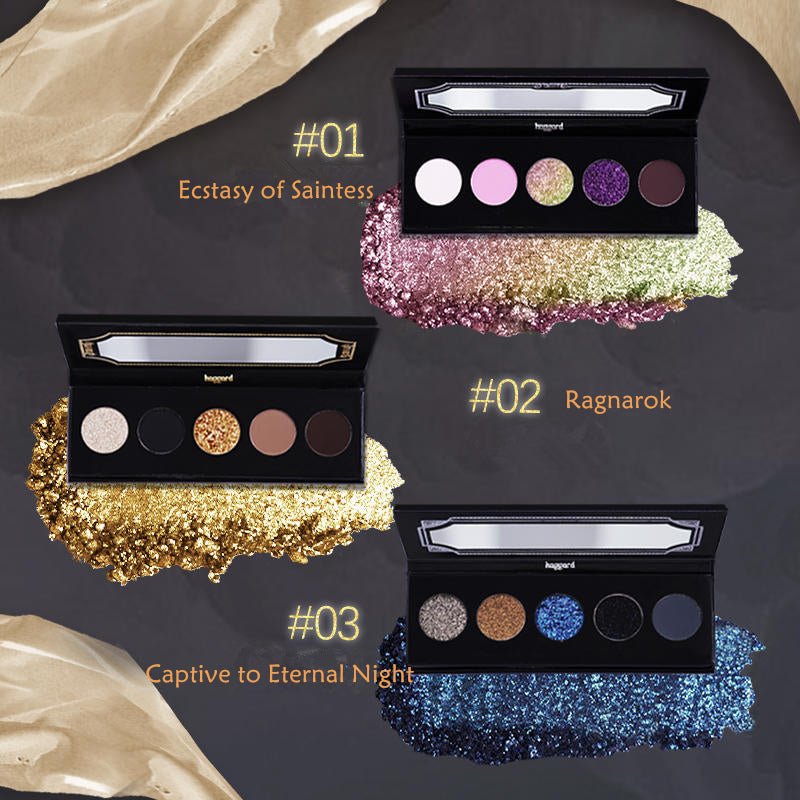 Haggard Five Color Gothic Eyeshadow Palette