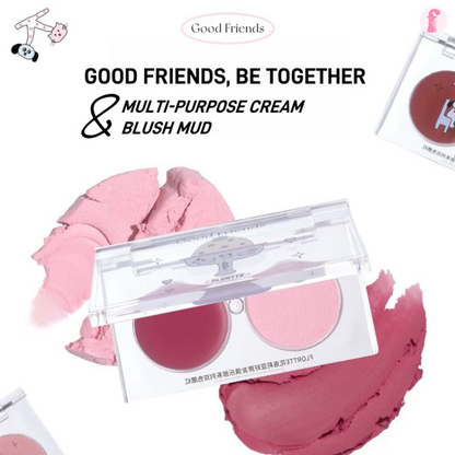 Flortte Good Friends Multi Purpose Blush Duo