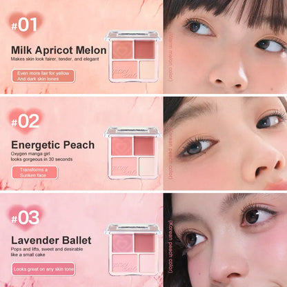 Judydoll 2 in 1 Blush Highlight Palette