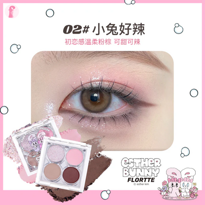 Flortte x Bunny 4 Color Eyeshadow