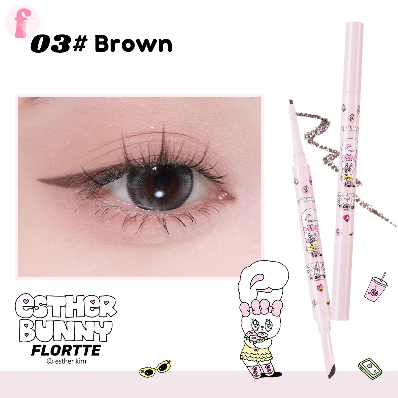 Flortte x Bunny Double Effect Gel Eyeliner