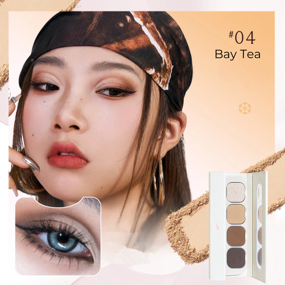 QianYan-Diamond-Quad-Eyeshadow-Palette-04-Bay-Tea