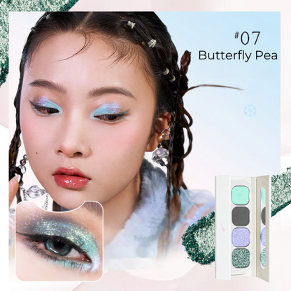 QianYan-Diamond-Quad-Eyeshadow-Palette-07- Butterfly-Pea