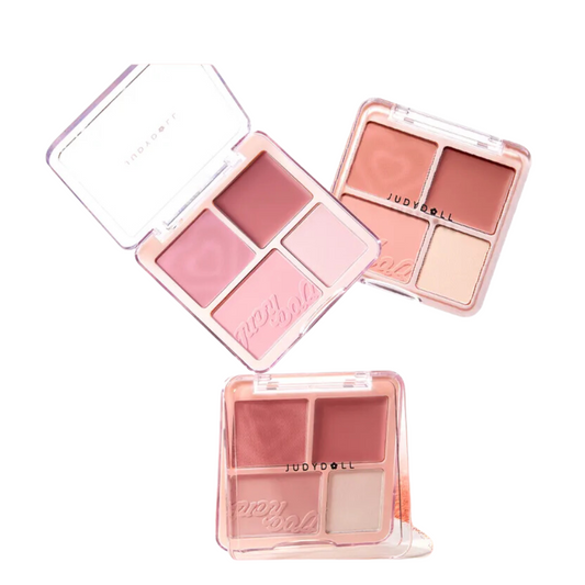 Judydoll 2 in 1 Blush Highlight Palette